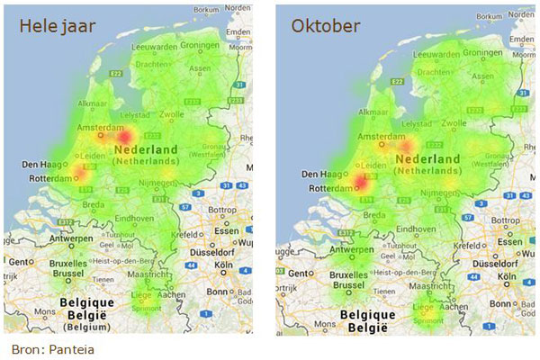 Twitteren over Primark - GPS locaties